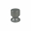 Bouton de meuble en nylon chrome mat, POLLEN