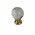 Bouton de meuble GLAM, nylon transparent 27x33 mm