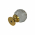 Bouton de meuble GLAM, nylon transparent 27x33 mm