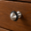 Bouton de meuble en laiton nickel mat, 28x19 mm - PICCOLO