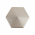 Bouton de meuble en laiton nickel mat, 30x21 mm - HEXAT