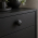 Bouton de porte et tiroir de meuble design en nylon noir uniforme Ø 33mm, PREZIOSI