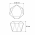 Bouton de porte et tiroir de meuble design en nylon noir uniforme Ø 33mm, PREZIOSI