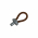 Bouton de porte et tiroir de meuble design en cuir marron, LACET