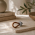 Bouton de porte et tiroir de meuble design en cuir marron, LACET
