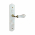 2 poignées de porte Porcelaine modèle ROSAE – entrée de clé – Entraxe 195 mm