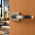 2 poignées de porte sur rosace carrée Ø51mm en inox 304 mat - ORION