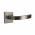 2 poignées de porte sur rosace carrée Ø51mm en inox 304 mat - ORION