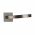 2 poignées de porte sur rosace carrée Ø51mm en inox 304 mat - ORION