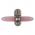 Bouton de fenêtre design en aluminium nickel mat et acrylique translucide rose, ARC EN CIEL
