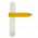 1 poignée seule de porte en Bois jaune CRAYON HEXA, style Arty Fantaisie