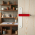 1 poignée seule de porte en Bois rouge CRAYON HEXA, style Arty Fantaisie