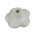 Bouton de porte et tiroir de meuble en nylon blanc, PENSEE