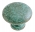 Bouton de porte ou tiroir de meuble en zamak vert de gris Ø 30 mm, CONVEXE