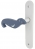 1/2 poignée de porte intérieure GAUCHE pas cher pour chambre enfant sur plaque bec de cane, OTARIE