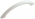 Poignée de porte et tiroir de meuble design en plastique blanc entraxe 96 mm, MODERNE