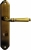 Poignée de porte intérieure en zamak sur plaque Conda/Déconda entraxe 195 mm, CEVENNES 
