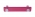Poignée de porte ou tiroir de meuble design en acrylique translucide rose fuschia entraxe 96 mm, SQUARE Poignée