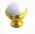 Bouton de porte et tiroir de meuble en laiton poli Ø30mm, SHERA