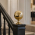 Boule de rampe d'escalier en laiton poli doré brillant, BOWL Laiton