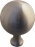 Boule de rampe d'escalier en laiton nickel mat diamètre 85 mm, BOWL Laiton
