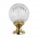 Boule de rampe d'escalier en cristal transparent diamètre 100 mm, BOWL CRISTAL TORSADE