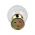 Boule de rampe d'escalier en cristal transparent diamètre 100 mm, BOWL CRISTAL TORSADE