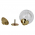 Boule de rampe d'escalier en cristal transparent diamètre 100 mm, BOWL CRISTAL TORSADE