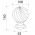 Boule de rampe d'escalier en cristal transparent diamètre 100 mm, BOWL CRISTAL TORSADE