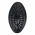 Bouton double de porte ou portail en zamak noir style fer forgé carré de 6mm, MARGUERITE
