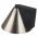 Butée de porte sol PYRAMIDE, Zamak gris nickel mat