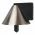 Butée de porte sol PYRAMIDE, Zamak gris nickel mat