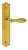Poignée de porte intérieure pas cher sur plaque BdC entraxe 195 mm, BOIS PIN VERNIS