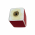 bouton de porte et tiroir de meuble en céramique rouge de 22x22 mm, CHAMALLOW