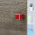 bouton de porte et tiroir de meuble en céramique rouge de 22x22 mm, CHAMALLOW