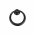 Bouton de meuble en zamak noir satiné de Ø 42mm - ANNEAU