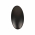 Bouton de meuble design en zamak noir satiné, 38x23mm - COMETE