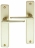 Poignée de porte intérieure pas cher en Aluminium F2 sur plaque BdC entraxe 165 mm, CHAMONIX