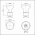 Bouton de meuble en porcelaine blanche et zamak chromé brillant 39X22mm - SOLITAIRE