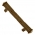 Poignée de porte ou tiroir de meuble en style Fer bronze entraxe 96 mm, CASTEL Poignée