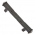 Poignée de porte ou tiroir de meuble en style Fer bronze entraxe 96 mm, CASTEL Poignée