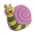 Bouton de porte et tiroir de meuble escargot en plastique de 44X48mm,  ESCARGOT