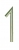 Signalétique numéro de rue 1 chiffre en inox satiné de 120 mm, FILAIRE