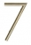 Signalétique numéro de rue 7 chiffre en inox de 215 mm, FILAIRE