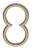 Signalétique numéro de rue 8 chiffre en inox de 215 mm, FILAIRE