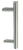 Barre de tirage droite en Inox mat entraxe 600mm hauteur 800mm et diamètre 30mm