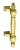 Barre de tirage en Laiton poli brillant hauteur 255mm, STYLE