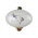 Poignée de fenêtre crémone OIES, Porcelaine de Limoges et Laiton doré