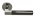 Poignées de porte intérieure ALASKA (garniture complète) en Inox chrome et béquille canon de fusil sur rosace ronde BdC