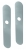 Plaques ronde de poignée de porte intérieure VELOX FIX Bec de Cane en Inox, entraxe 195mm, PLANO